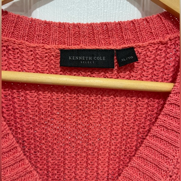 Sz.XL-Short Sleeve Cardigan-Kenneth Cole Select - Picture 3 of 7